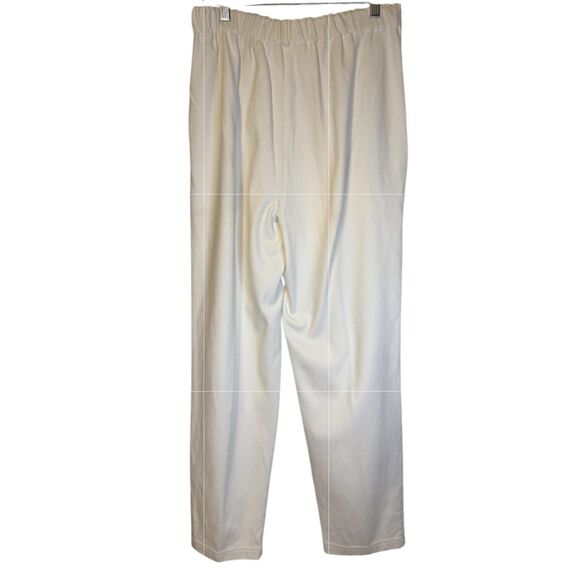 Talbots Vintage High Waist Pleated Pants Sz. L Off-White Y2K 1990’s - Picture 4 of 10
